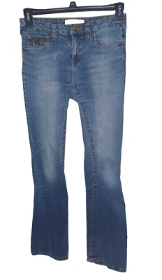 Pantalones de mezclilla para mujer Mixit talla 6 desgastados elásticos ajustados con solapa bolsillo trasero cremallera Foto 1 de 4