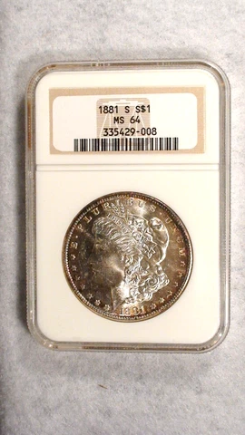 1881 S NGC MS64 Morgan Dollar UNCIRCULATED SILVER $1 Coin BUY IT NOW! Cover