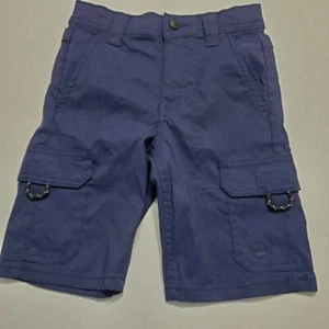 Boys Cargo Shorts Blue Nylon Blend Stretch Casual 6 Regular - Picture 1 of 7