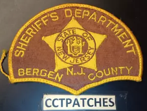 PARCHE DE HOMBRO DEL SHERIFF (POLICÍA) DEL CONDADO DE BERGEN, NUEVA JERSEY NJ - Imagen 1 de 2
