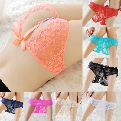 3er Sexy Damen Spitze Hipster Geblümt Panty Slips Dessous Unterwäsche Unterhosen - Bild 1 von 4
