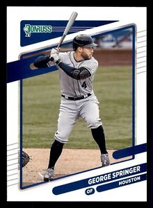  159 George Springer 4 Houston 2021 Donruss Baseball Sports Trading Card 