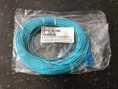 25m LC to SC Multimode fiber jumper Plenum rated 10G Single Body cable - Image 1 of 3