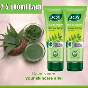 2 x 100ml PURE NEEM Salicylic Acid Skin purifying Acne Pimple Prevent Face wash - Picture 1 of 4