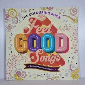 Adult Colouring Book Leisure De-Stress Relaxing "Feel Good Songs" - New - Picture 1 of 10
