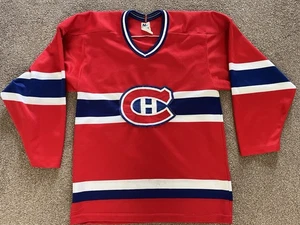 Vintage CCM NHL Montreal Canadiens Mens small Red NHL Ice Hockey Jersey 90s - Picture 1 of 8