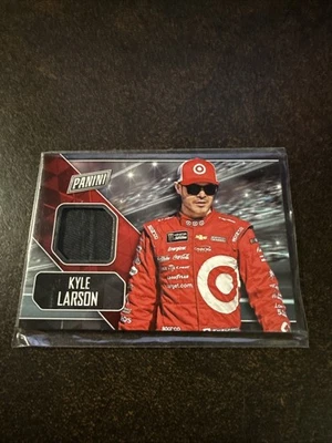 2018 Panini Fathers Day Kyle Larson Target Race Used Firesuit Card  - Image 1 of 2