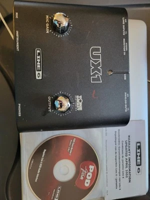 NR MINT - Line 6 TonePort UX1  Interface - With Manual And Original Software  - Image 1 of 3