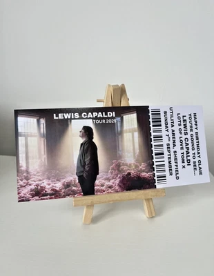 E I DESIGNS Personalised Lewis Capaldi Ticket, Custom Event Ticket, Gifting, concert, Tour