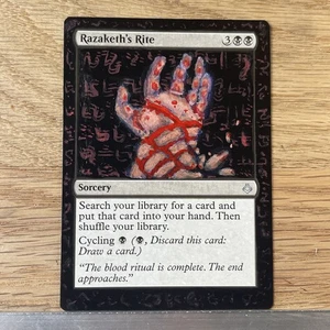 Razaketh’s Rite, ALTERED Hand-Painted MTG Card. 1 of 1 commander, Magic - Picture 1 of 14