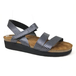 Naot Krista Sandalen Schuhe Damen Größe 8 US 39 EU Gunmetal Grau Leder Riemchen - Bild 1 von 9