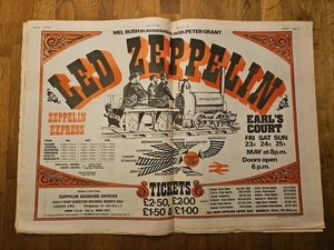 Sounds Newspaper March 15th 1975 David Bowie Led Zeppelin Earls Court - Picture 1 of 9
