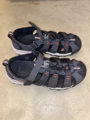 Sandalias lavables Keen Newport H2 senderismo al aire libre talla juvenil 3 gris/negro naranja Foto 1 de 4