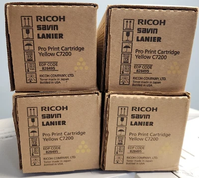 Nuevo cartucho de impresión Ricoh Pro C7200 Savin Lanier One amarillo Foto 1 de 4