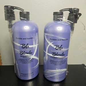 Bumble & Bumble Illuminated Blonde Shampoo and Conditioner 33.8oz 1L W Pump Set - Picture 1 of 7