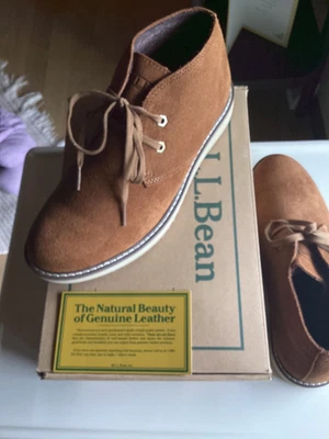LL Bean #511439 Мужская Stonington Chukka загрузки замши седло 8,5 М новый в коробке - Изображение 1 из 4