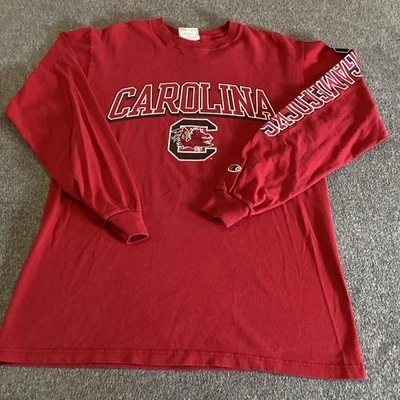 South Carolina Gamecocks Shirt Mens Medium NCAA Football Long Sleeve Champion - Image 1 of 4