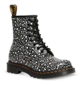 Women's Dr. Martens 1460 Loud Leopard Gun Metal 27652029 - Picture 1 of 1