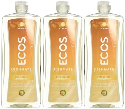 Earth Friendly Products Dishmate Natural Almond Dishwashing Liquid Pack of 3 - Image 1 of 4