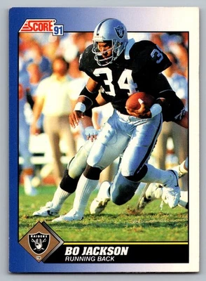 1991 Score #100 Bo Jackson Los Angeles Raiders Free S&H - Image 1 of 2