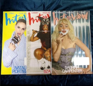 Interview Magazine 2025: (3) Issue Lot, Natalie Portman, SZA, Sabrina Carpenter - Picture 1 of 6