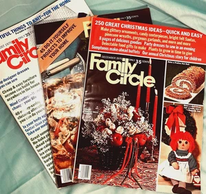 Family Circle Magazine, Vintage, 1975, Aug, Sep, Dec, Lot of 3 - Picture 1 of 13