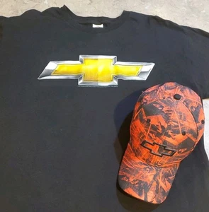 Chevy XL T-Shirt & Red/Black Chevy Camo Cap - Picture 1 of 16