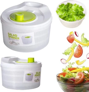 OLIYA 3L Salad Rotator Vegetable Fruit and Vegetable Bowl Foldable Salad Rotator - Picture 1 of 9