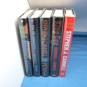 Lot of 5 Stephen J Cannell Books ALL SIGNED All 1st/1st First Sight More HC VG - Picture 1 of 16