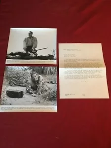 Charlton Heston "The Omega Man" 1971 Press Photos with Warner Bros. Letter - Picture 1 of 12