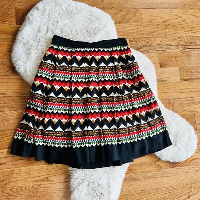 Anthropologie Fei многоцветный Denpasar плиссированные юбки размер 4 - Изображение 1 из 4