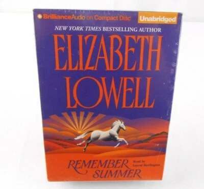BESTSELLING AUTHOR ELIZABETH LOWELL REMEMBER SUMMER AUDIOBOOK ON CD *QUICKSHIIP* - Image 1 of 2