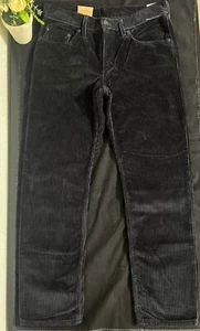 Levi's Corduroy Pants Mens 30x30 Black 100%Cotton Straight Leg Mid Rise-NWT - Picture 1 of 17