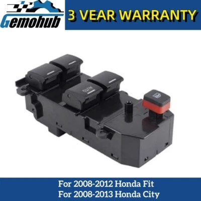 For 2008-2013 Honda City 2008-2012 Honda Fit Driver Window Control Lifter Switch - Image 1 of 4