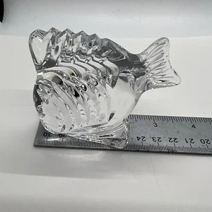 Waterford Crystal kleine tropische Fischfigur Papiergewicht keine Box - Bild 1 von 12