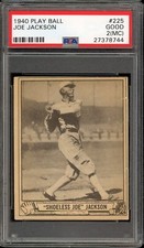 1940 Play Ball Baseball #225 Joe Jackson PSA 2 (MC)