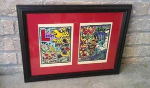 Water Color Framed Picture Water and Lion Print? Abstract, Impressionist - Picture 1 of 12