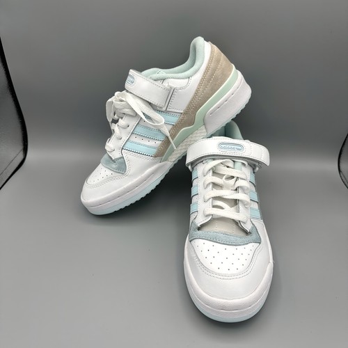 Scarpe unisex basse per bambini Adidas Originals Forum taglia 6 bianche quasi blu GY7058