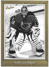 2006-07 Upper Deck BeeHive KARI LEHTONEN Oversize 5 X 7 #96 Black & White Jumbo