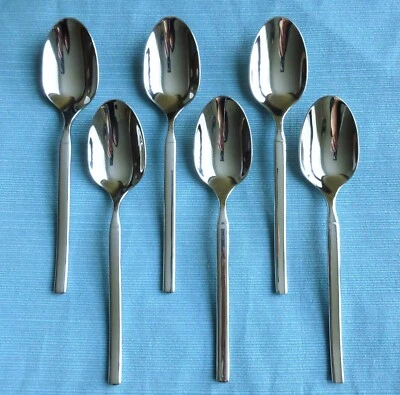 New Zwilling Henckels OPUS Glossy 6pc Oval Soup Spoons 18/10 Stainless (7 1/4") - Image 1 of 3