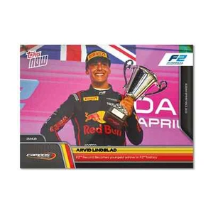2025 Topps Now Formula 1 F1 Arvid Lindblad Youngest F2 Winner #32 - Picture 1 of 2