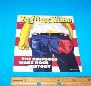 Postal de Los Simpson de Rolling Stone Bruce Springsteen ""Nacido en EE. UU."" 2006 - Imagen 1 de 2