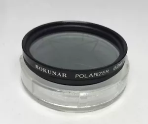 Rokunar Polarizer 62 mm Screw-In Glass Filter Lens w/ Case Made in Japan Tinted - Picture 1 of 11