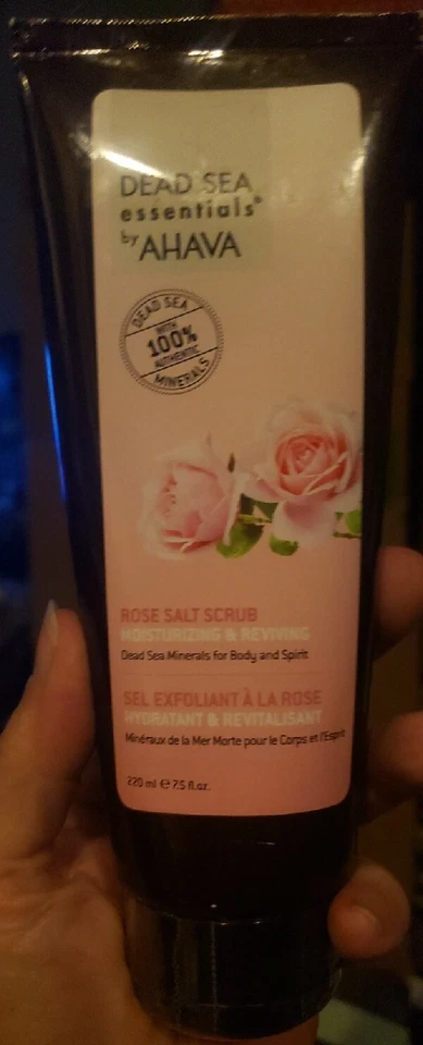 Dead Sea Essentials by AHAVA Rose Salt Scrub Moisturizingand Reviving 7.5 oz. - Image 1 of 1