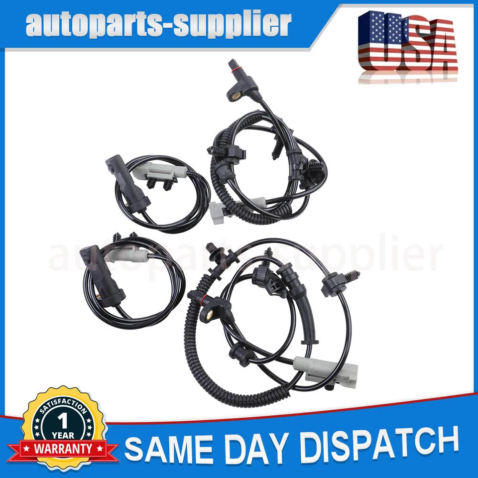 Juego de 4 sensores de velocidad ABS delanteros y traseros para Jeep Commander Grand Cherokee 2006-2010 Foto 1 de 4