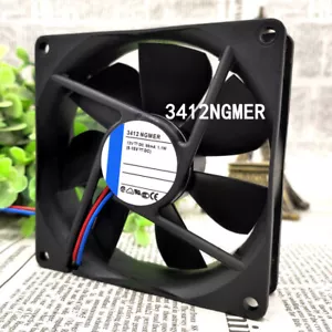 Used tested ebm-papst 2-wire 88mA 1.1W 92x92x25mm 3412 NGMER Silent Cooling Fan - Picture 1 of 7