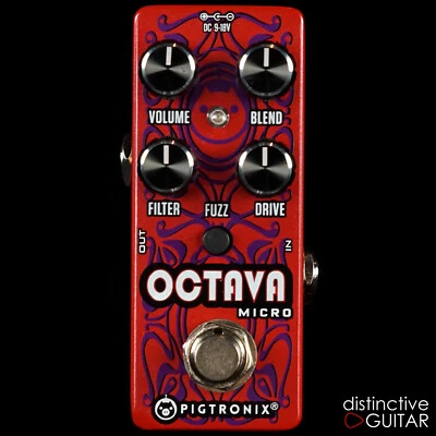 BRAND NEW PIGTRONIX OCTAVA MICRO ANALOG OCTAVE FUZZ GUITAR EFFECT PEDAL  - Image 1 of 4