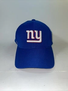 NY Giants Cap Reebok NFL Sideline Blue Hat Hook/Loop Fastener VERY GOOD - Picture 1 of 3