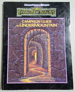 1991 AD&D FORGOTTEN REALMS CAMPAIGN GUIDE To UNDERMOUNTAIN by Ed Greenwood - Picture 1 of 11