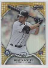 2011 Bowman Sterling Gold Refractor /50 Dustin Ackley #11 Rookie